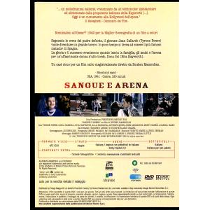 SANGUE E ARENA DVD EDITORIALE