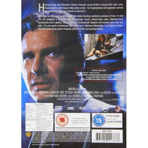 FRANTIC ED. REGNO UNITO [AUDIO ITA] DVD 