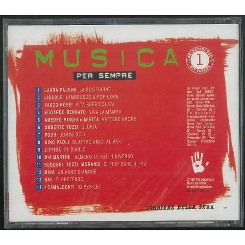 MUSICA PER SEMPRE VOL. 1 I DOMINATORI DELLA HIT PARADE EDITORIALE CD OTTIME CONDIZIONI@