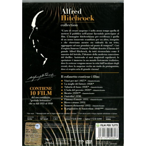 ALFRED HITCHCOCK COLLECTION (1925-1940) 10 FILM 5DVD